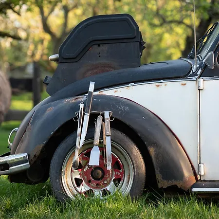 Slapen Tussen De Schapen In Pipowagen De Ome Jan אתר קמפינג *